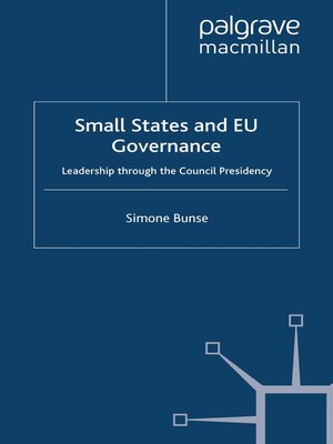 cover image of Small States and EU Governance